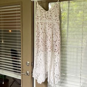 White lace dress, Lulu’s size Medium